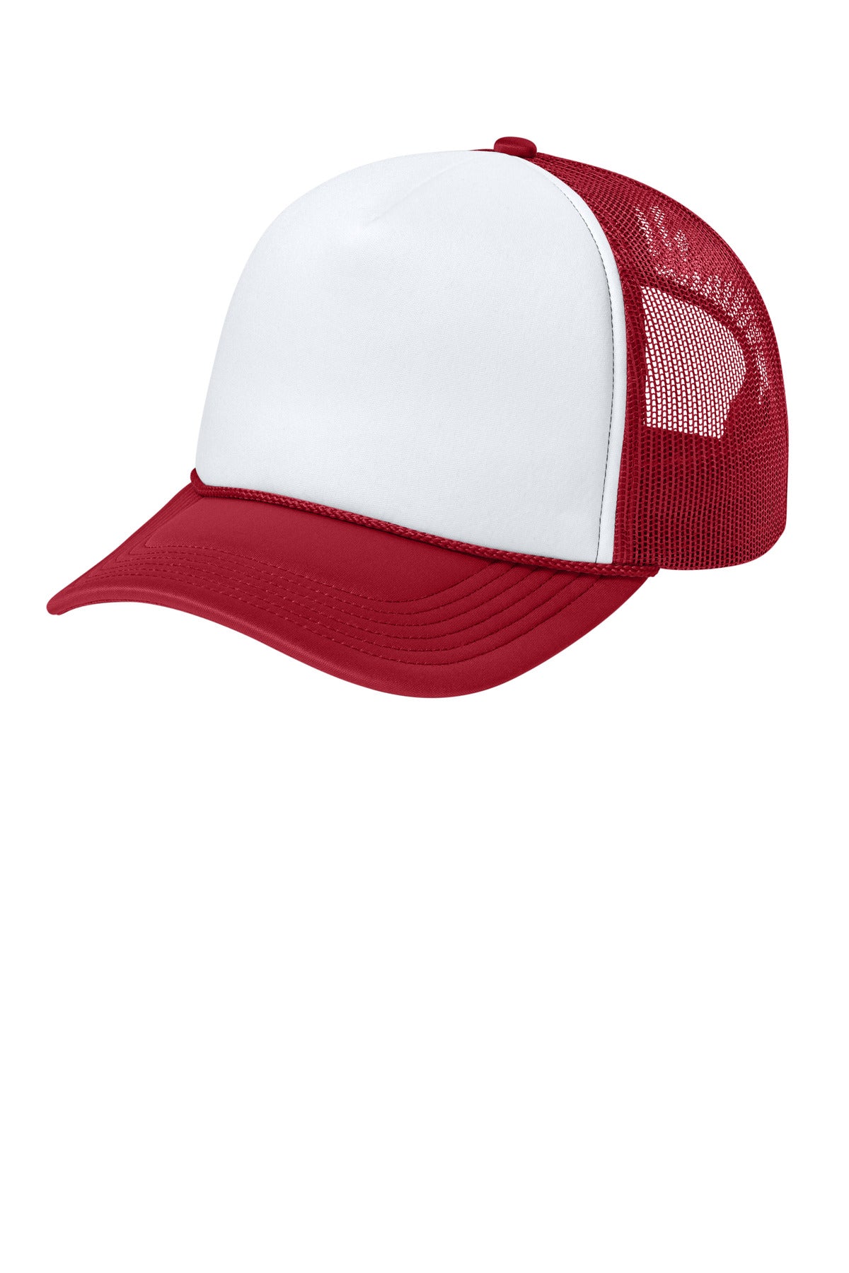 Port Authority Foam Truck'N Cap C993 - White/ Rich Red/ Rich Red