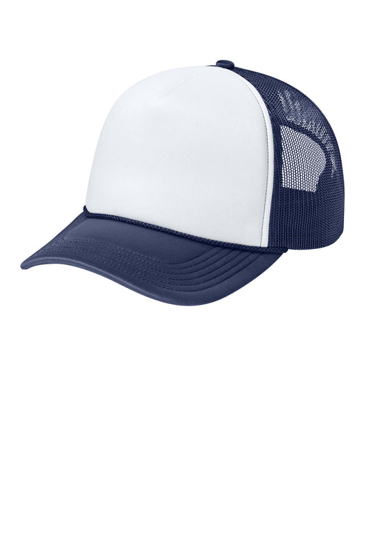 Port Authority Foam Truck'N Cap C993 - White/ True Navy/ True Navy