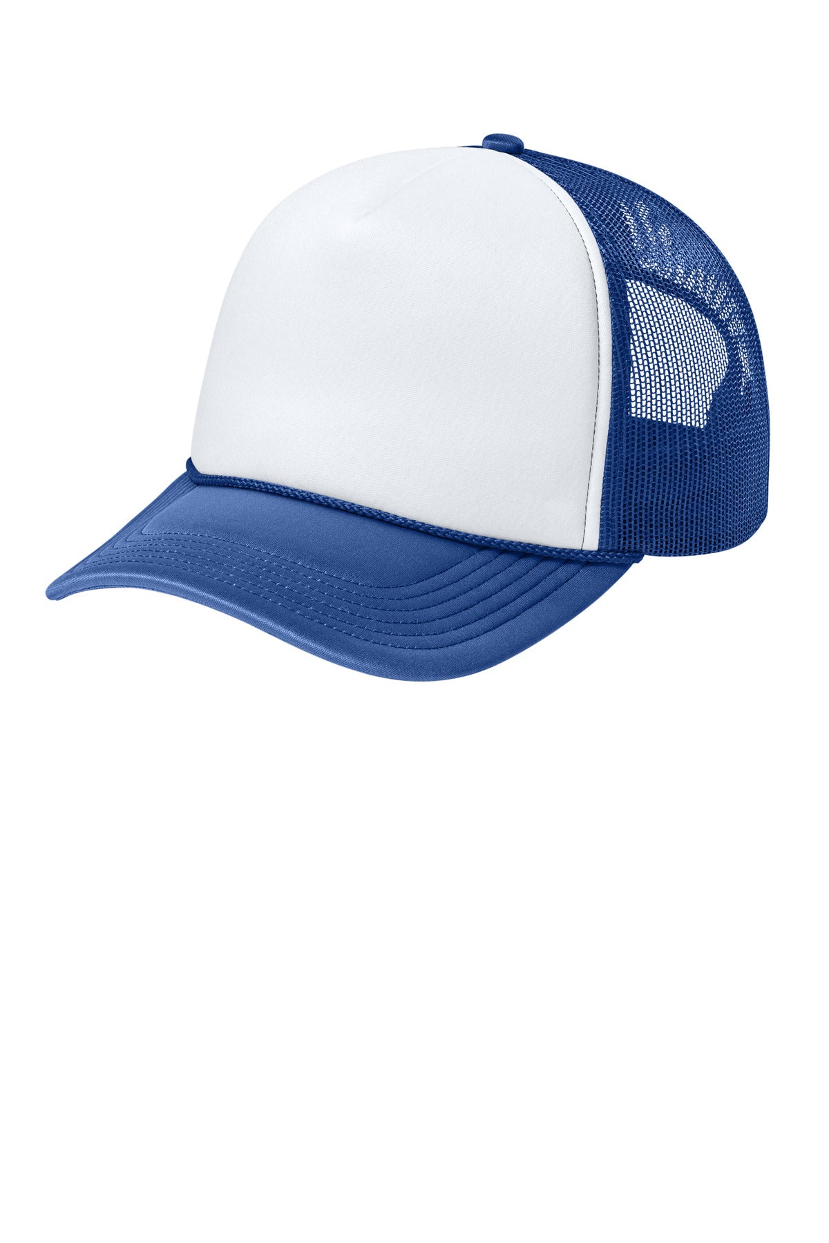 Port Authority Foam Truck'N Cap C993 - White/ True Royal/ True Royal