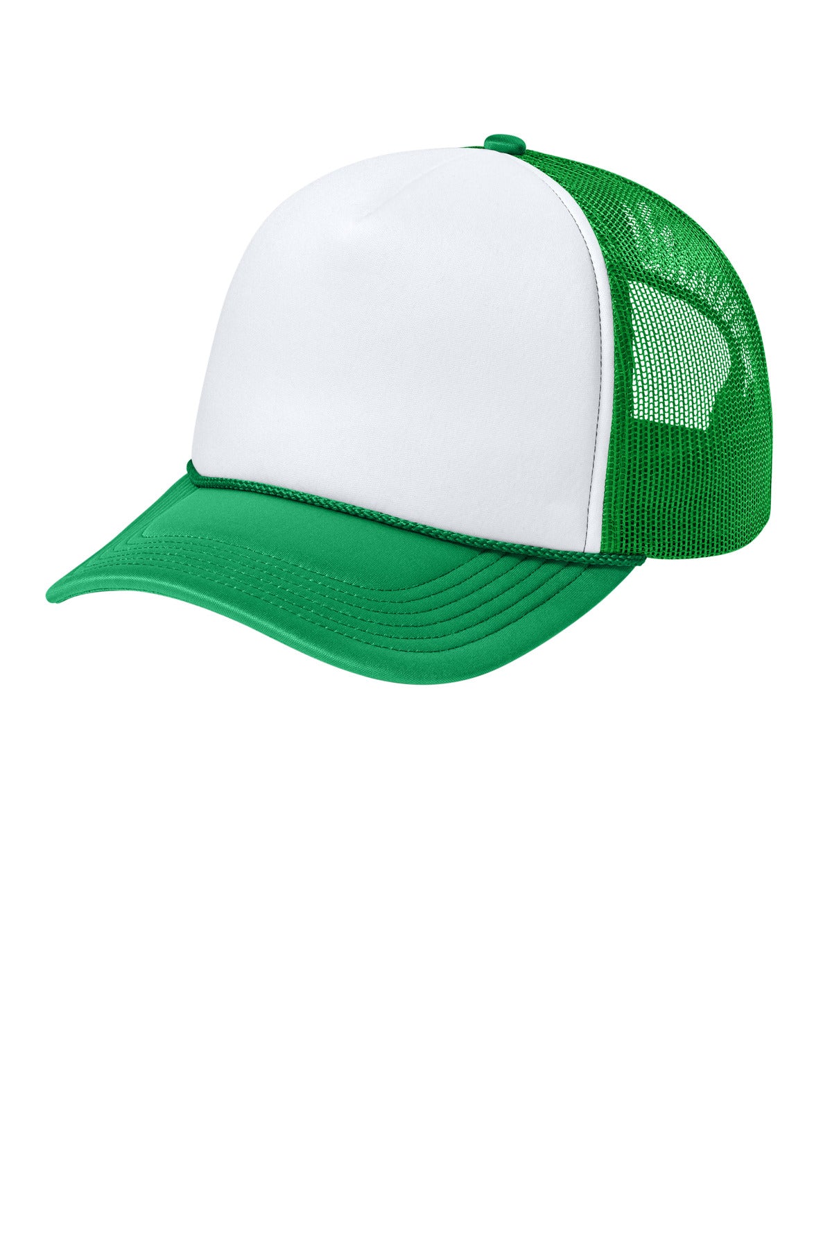 Port Authority Foam Truck'N Cap C993 - White/ True Kelly Green/ True Kelly Green