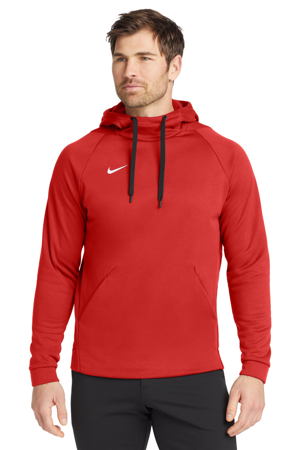 Nike Therma-FIT Pullover Fleece Hoodie  CN9473 - Team Scarlet