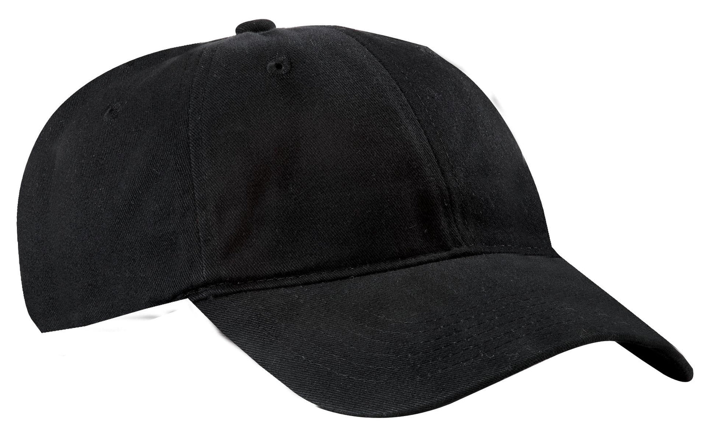 Port Authority Brushed Twill Low Profile Cap.  CP77 - Black