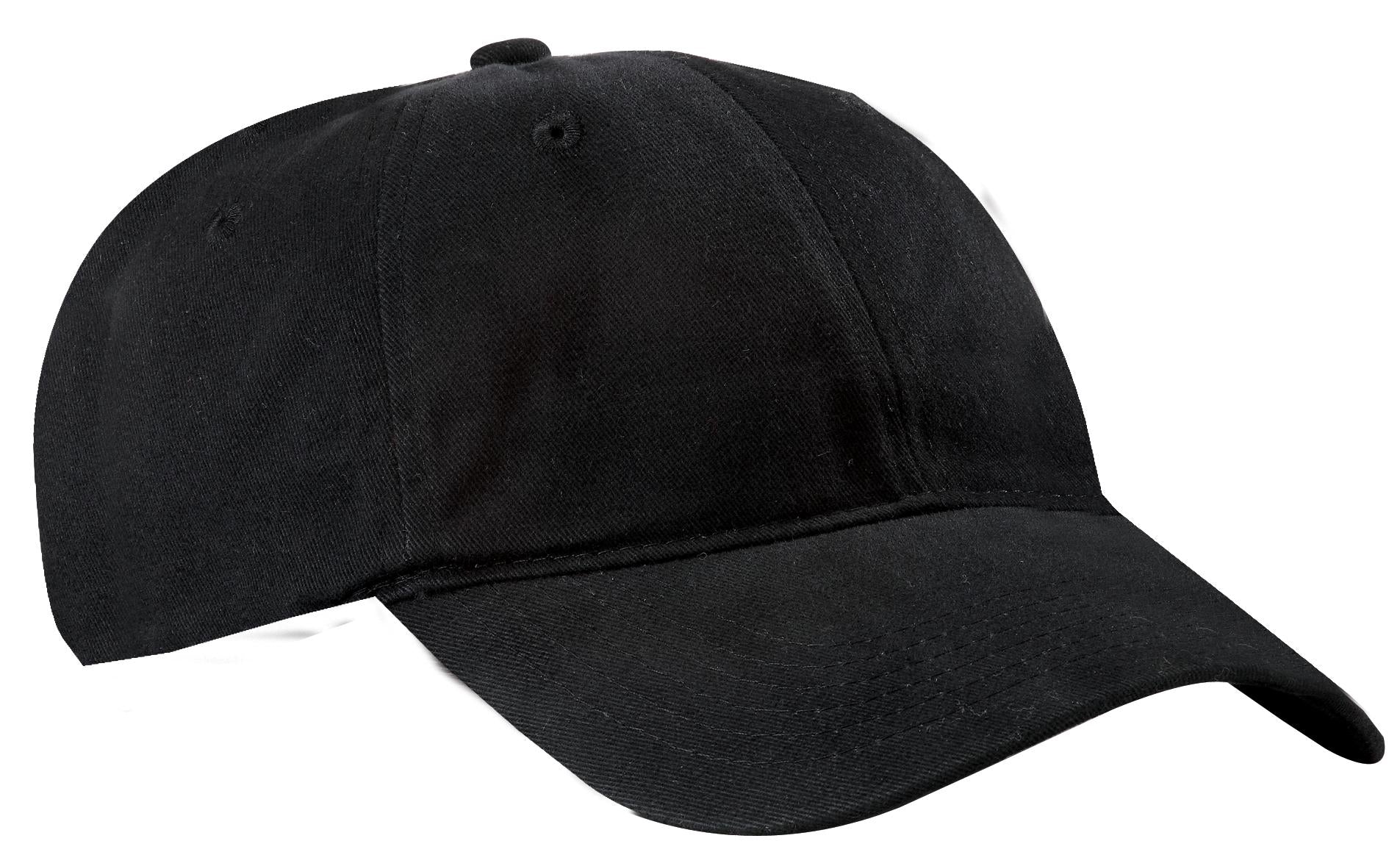 Port Authority Brushed Twill Low Profile Cap.  CP77 - Black