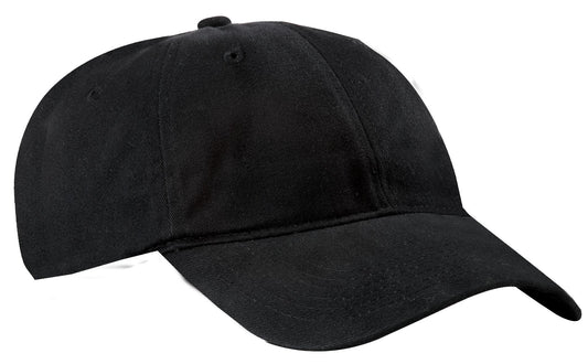 Port Authority Brushed Twill Low Profile Cap.  CP77 - Black