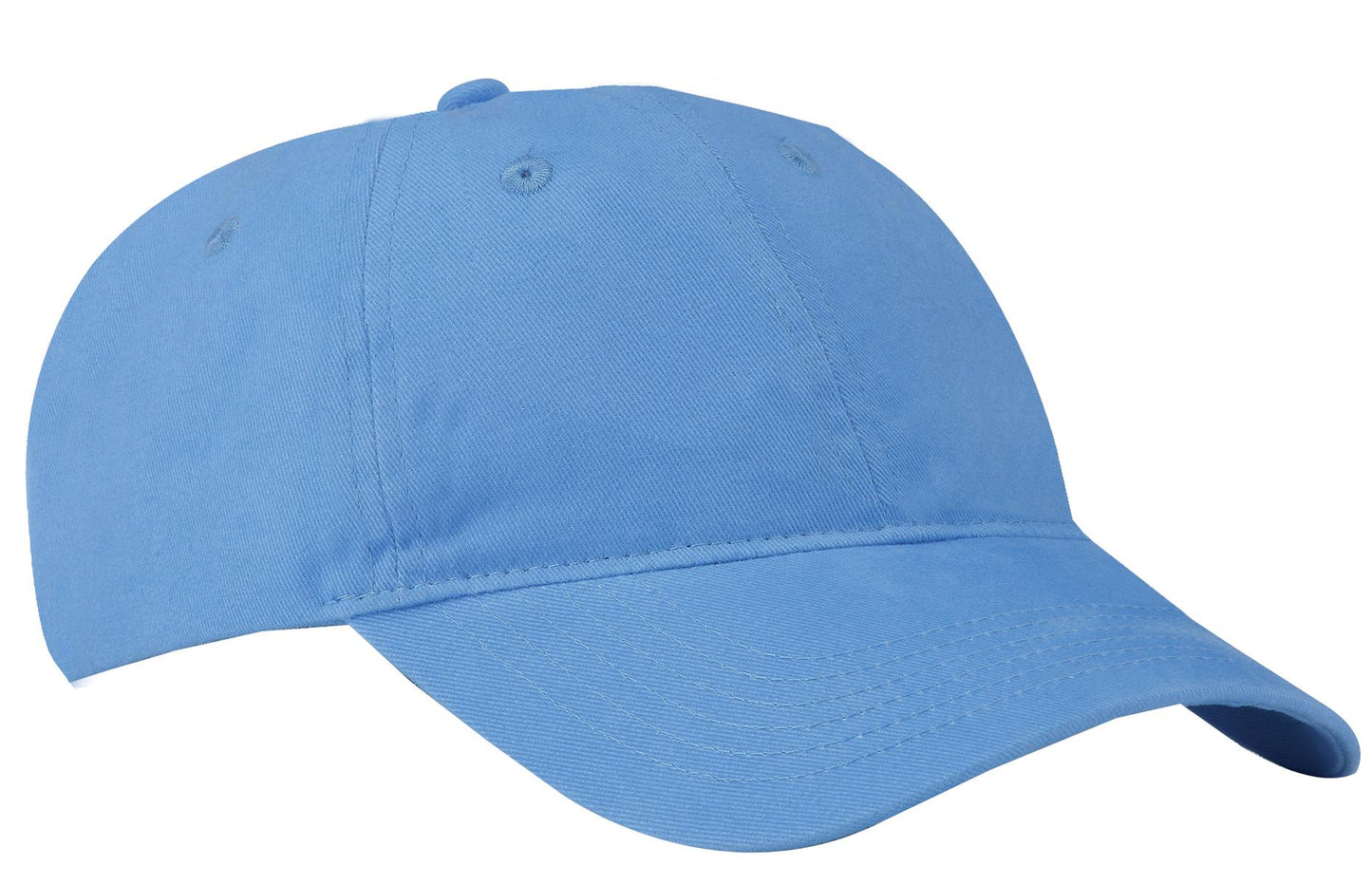 Port Authority Brushed Twill Low Profile Cap.  CP77 - Carolina Blue