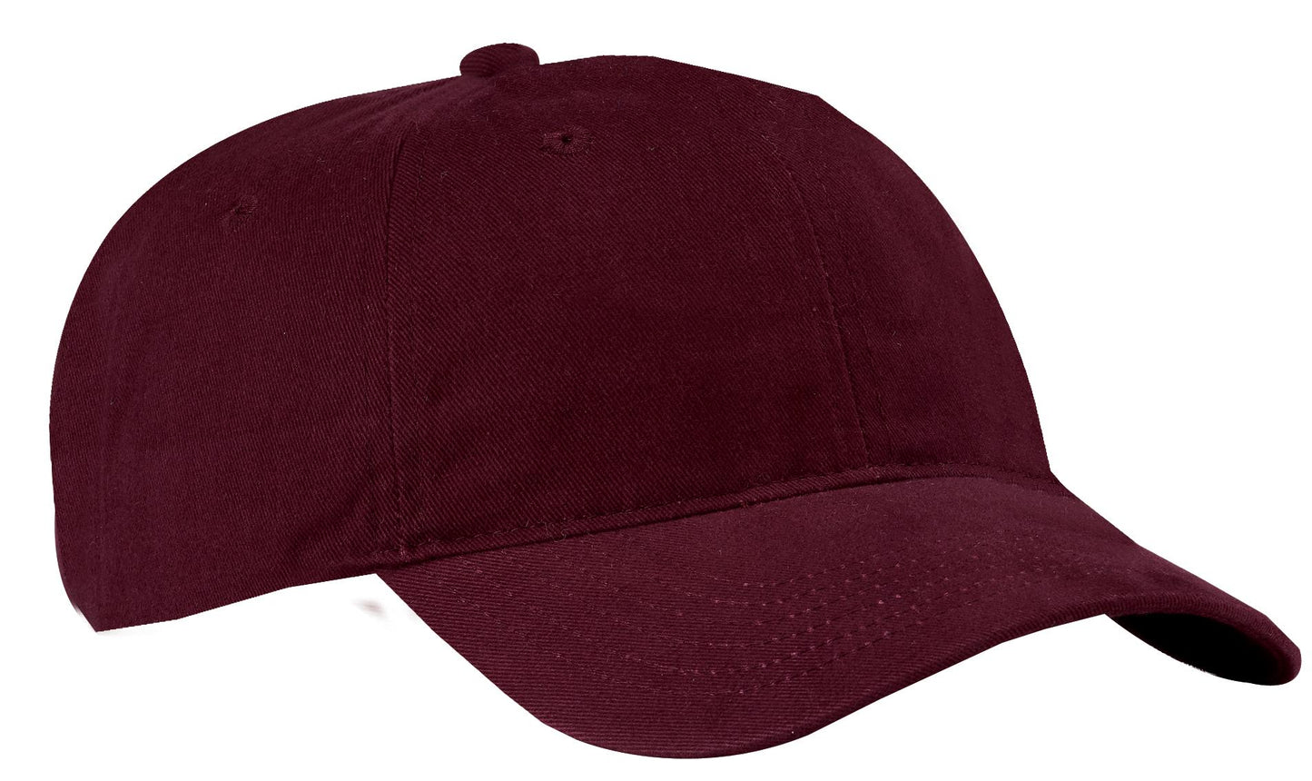 Port Authority Brushed Twill Low Profile Cap.  CP77 - Maroon
