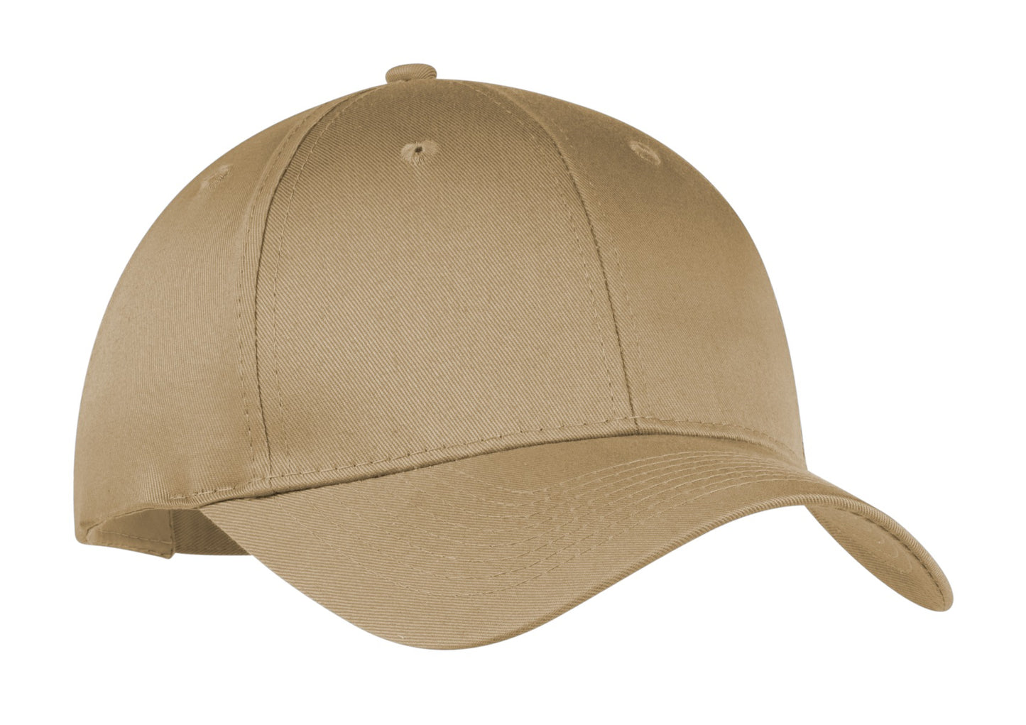 Port Authority Six-Panel Twill Cap.  CP80 - Khaki