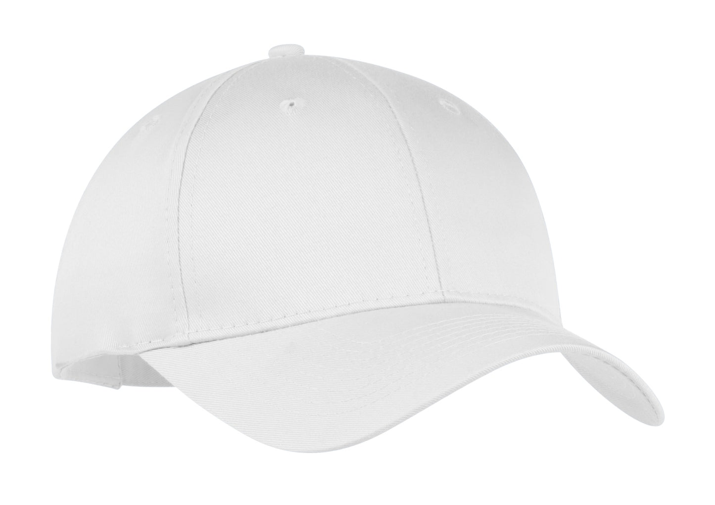 Port Authority Six-Panel Twill Cap.  CP80 - White