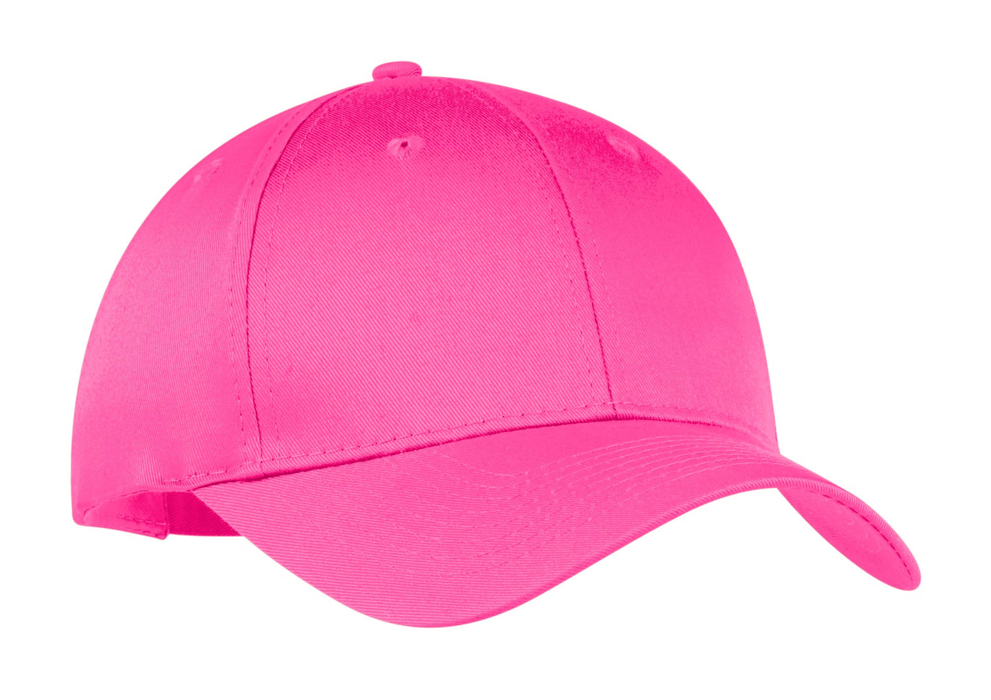 Port Authority Six-Panel Twill Cap.  CP80 - Neon Pink