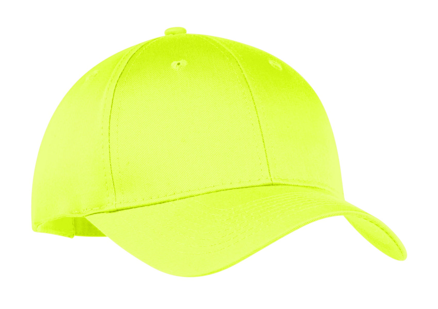Port Authority Six-Panel Twill Cap.  CP80 - Neon Yellow
