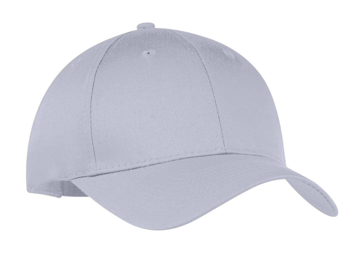 Port Authority Six-Panel Twill Cap.  CP80 - Silver