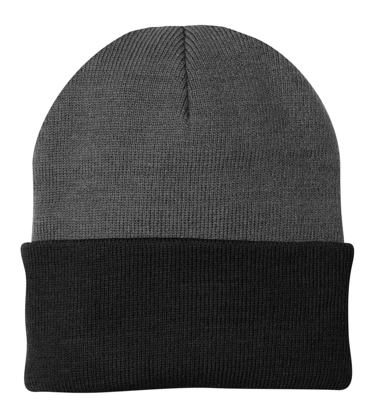 Port Authority Knit Cap.  CP90 - Athletic Oxford/ Black