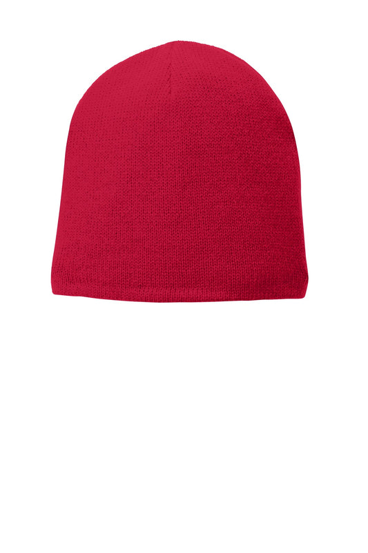 Port Authority Fleece-Lined Beanie Cap. CP91L - Athletic Red