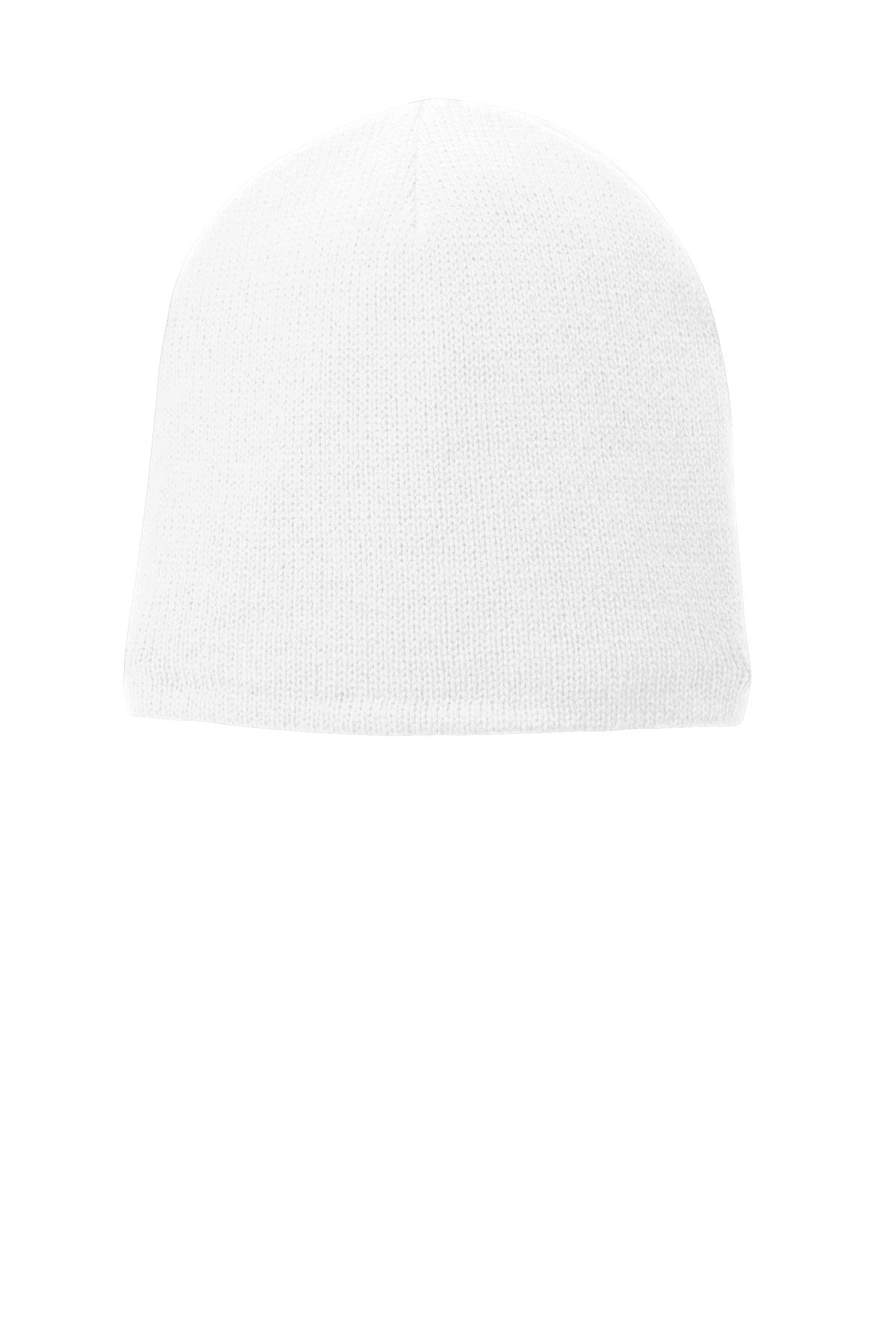 Port Authority Fleece-Lined Beanie Cap. CP91L - White