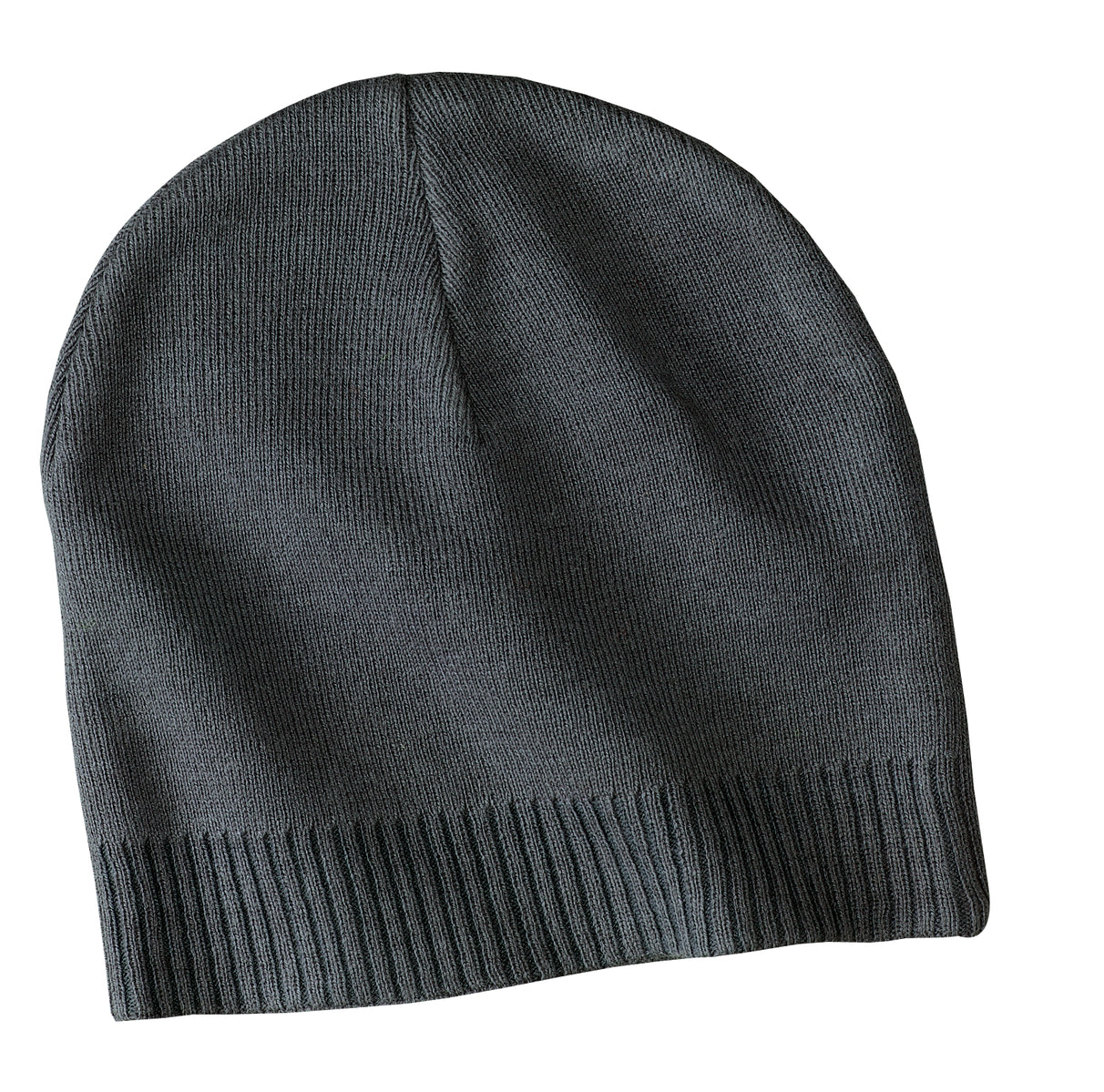 Port Authority 100% Cotton Beanie.  CP95 - Graphite