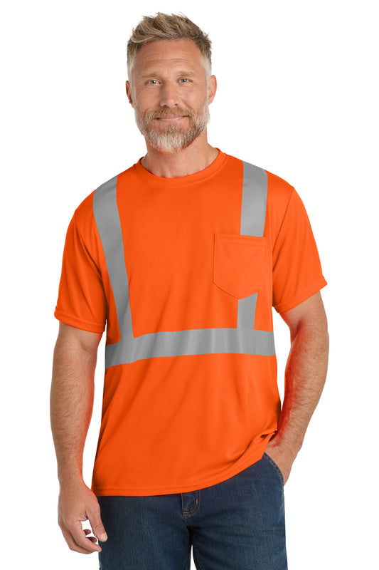 CornerStone  ANSI 107 Class 2 Mesh Tee. CS200 - Safety Orange