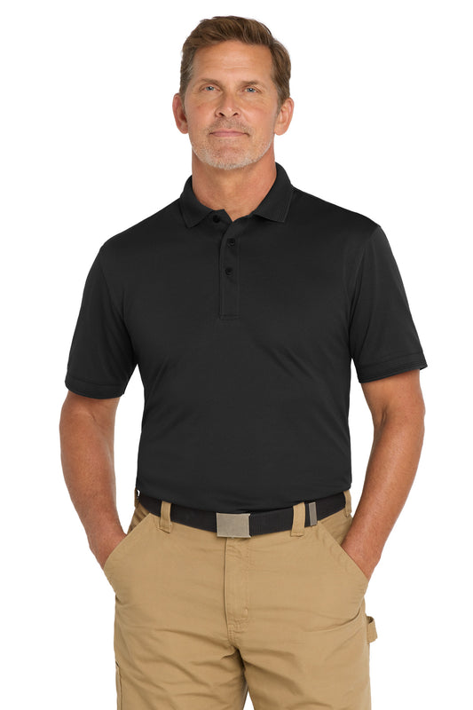 CornerStone  Industrial Snag-Proof Pique Polo. CS4020 - Black