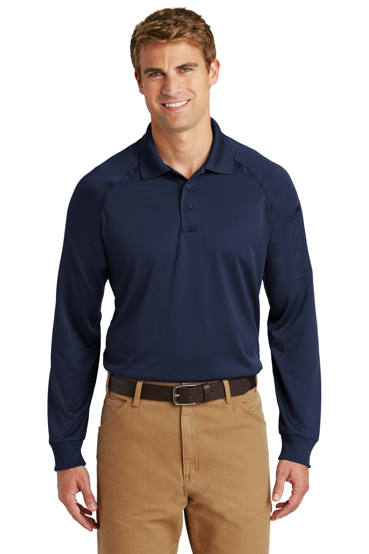 CornerStone - Select Long Sleeve Snag-Proof Tactical Polo. CS410LS - Dark Navy