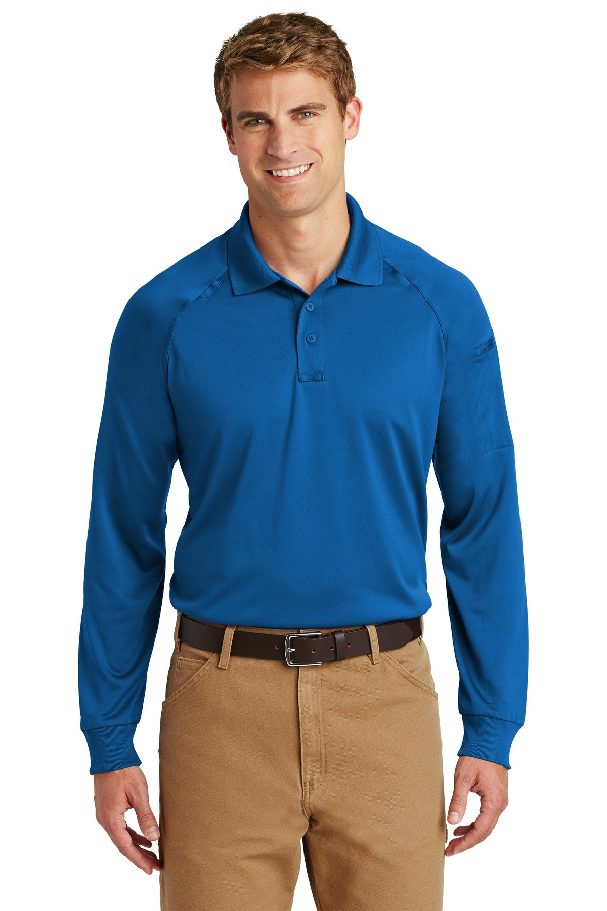 CornerStone - Select Long Sleeve Snag-Proof Tactical Polo. CS410LS - Royal