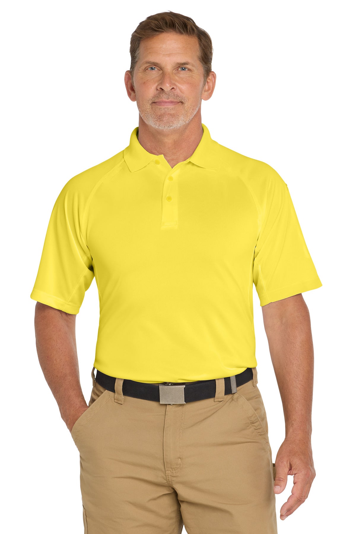 CornerStone - Select Snag-Proof Tactical Polo. CS410 - Yellow