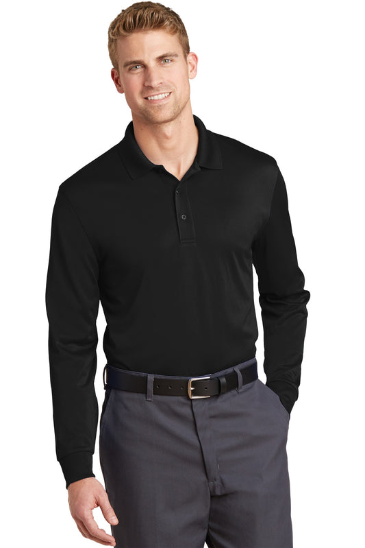 CornerStone Select Snag-Proof Long Sleeve Polo. CS412LS - Black