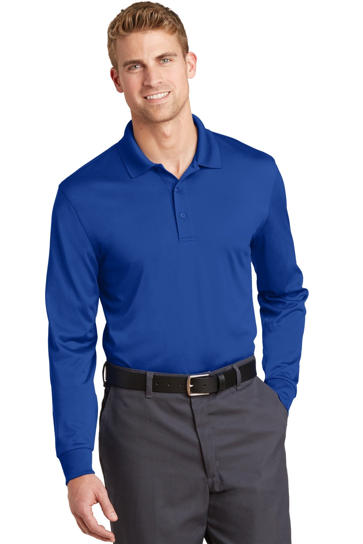 CornerStone Select Snag-Proof Long Sleeve Polo. CS412LS - Royal