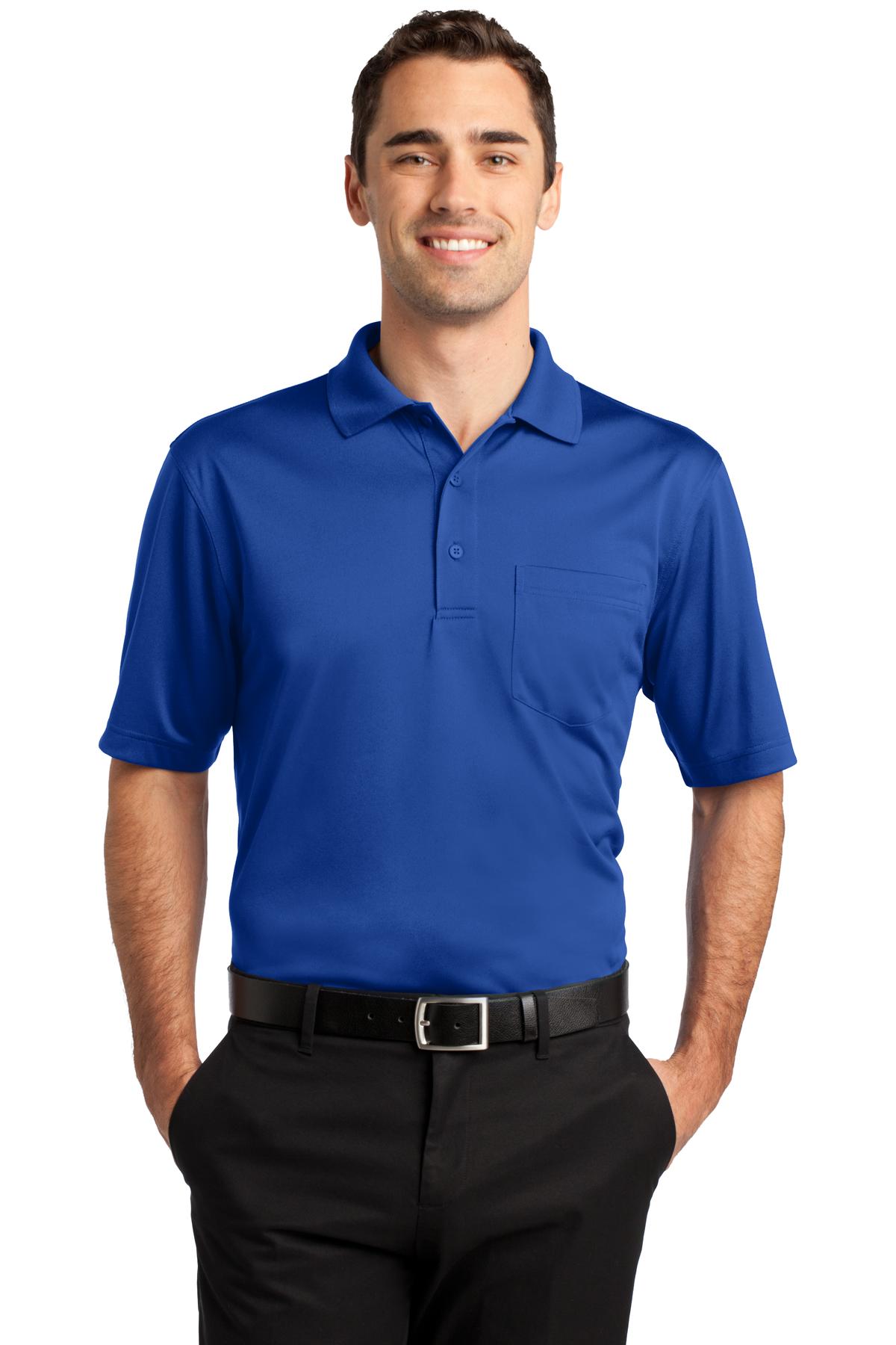 CornerStone Select Snag-Proof Pocket Polo. CS412P - Royal
