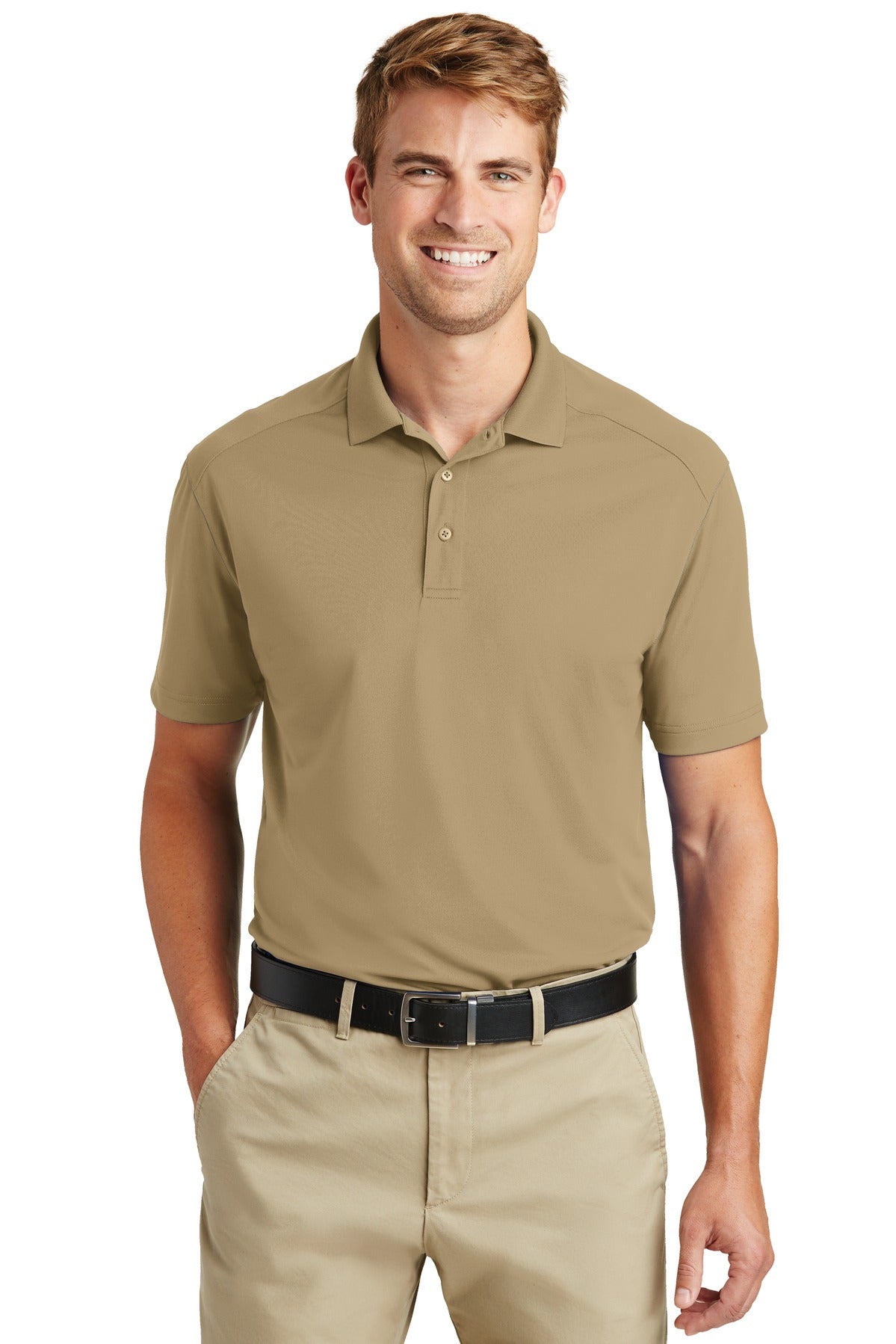 CornerStone Select Lightweight Snag-Proof Polo. CS418 - Tan