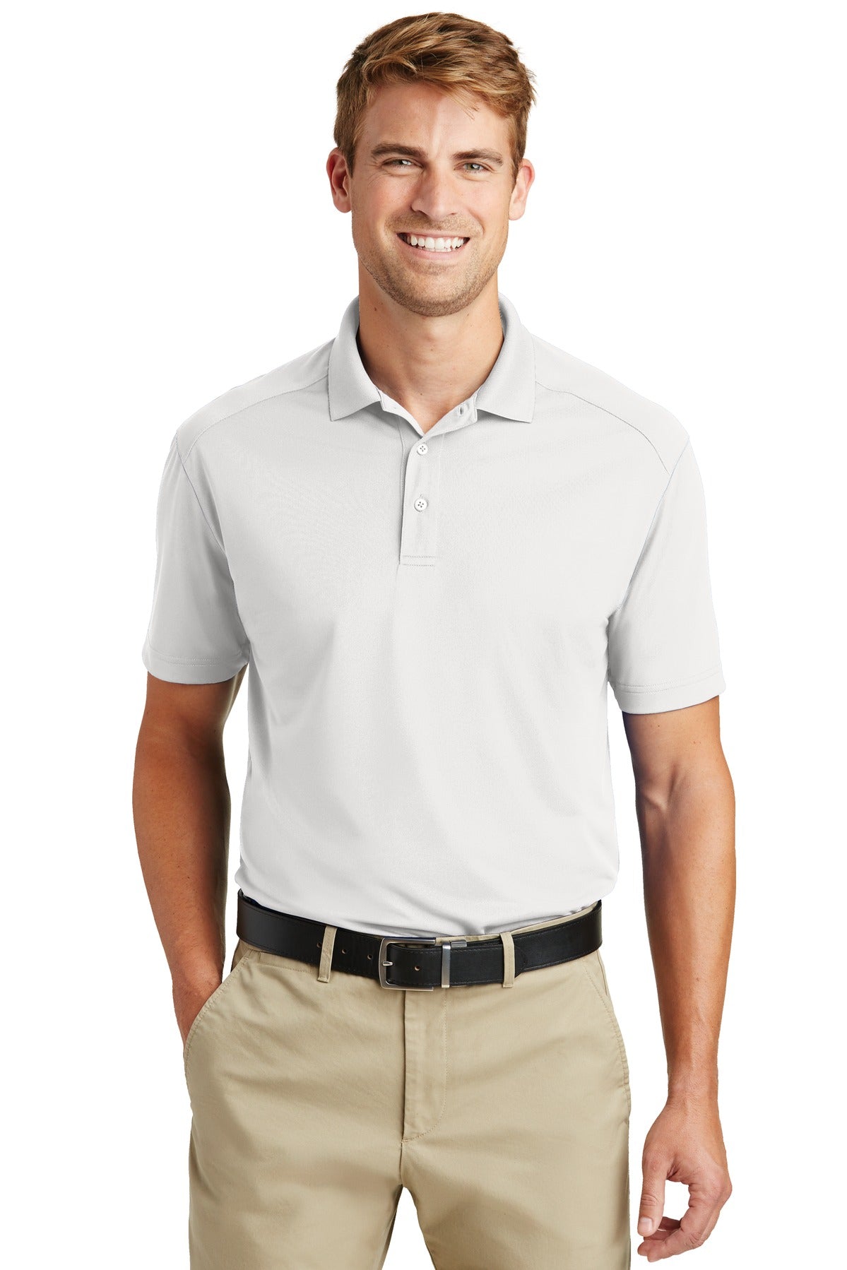 CornerStone Select Lightweight Snag-Proof Polo. CS418 - White