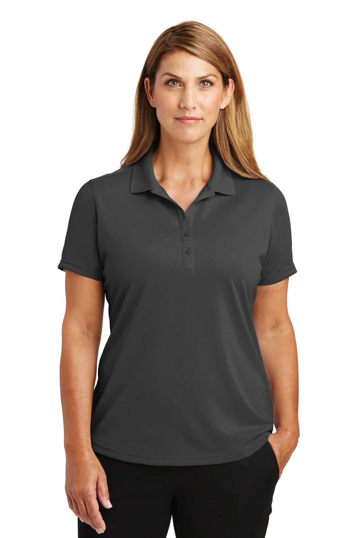 CornerStone Women's Select Lightweight Snag-Proof Polo. CS419 - Charcoal