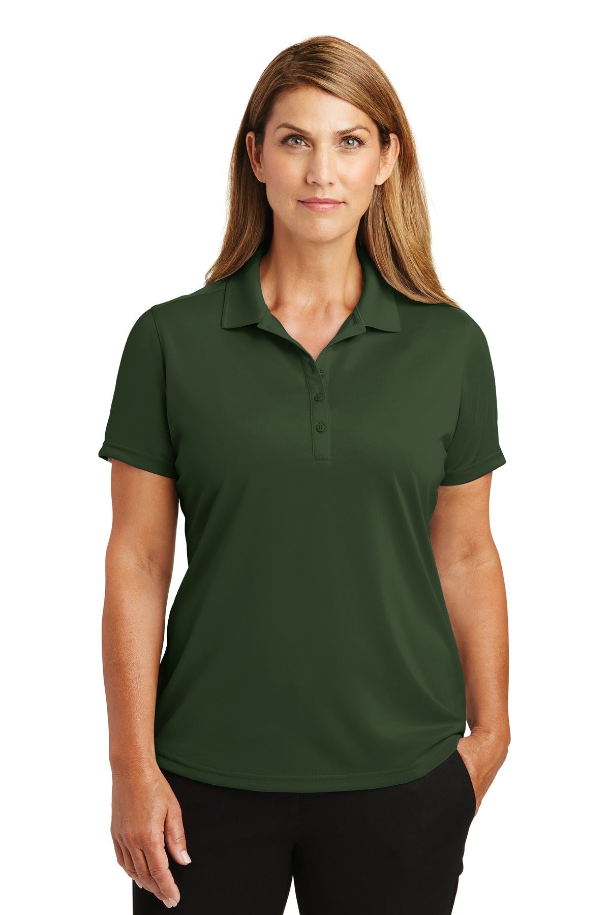 CornerStone Women's Select Lightweight Snag-Proof Polo. CS419 - Dark Green