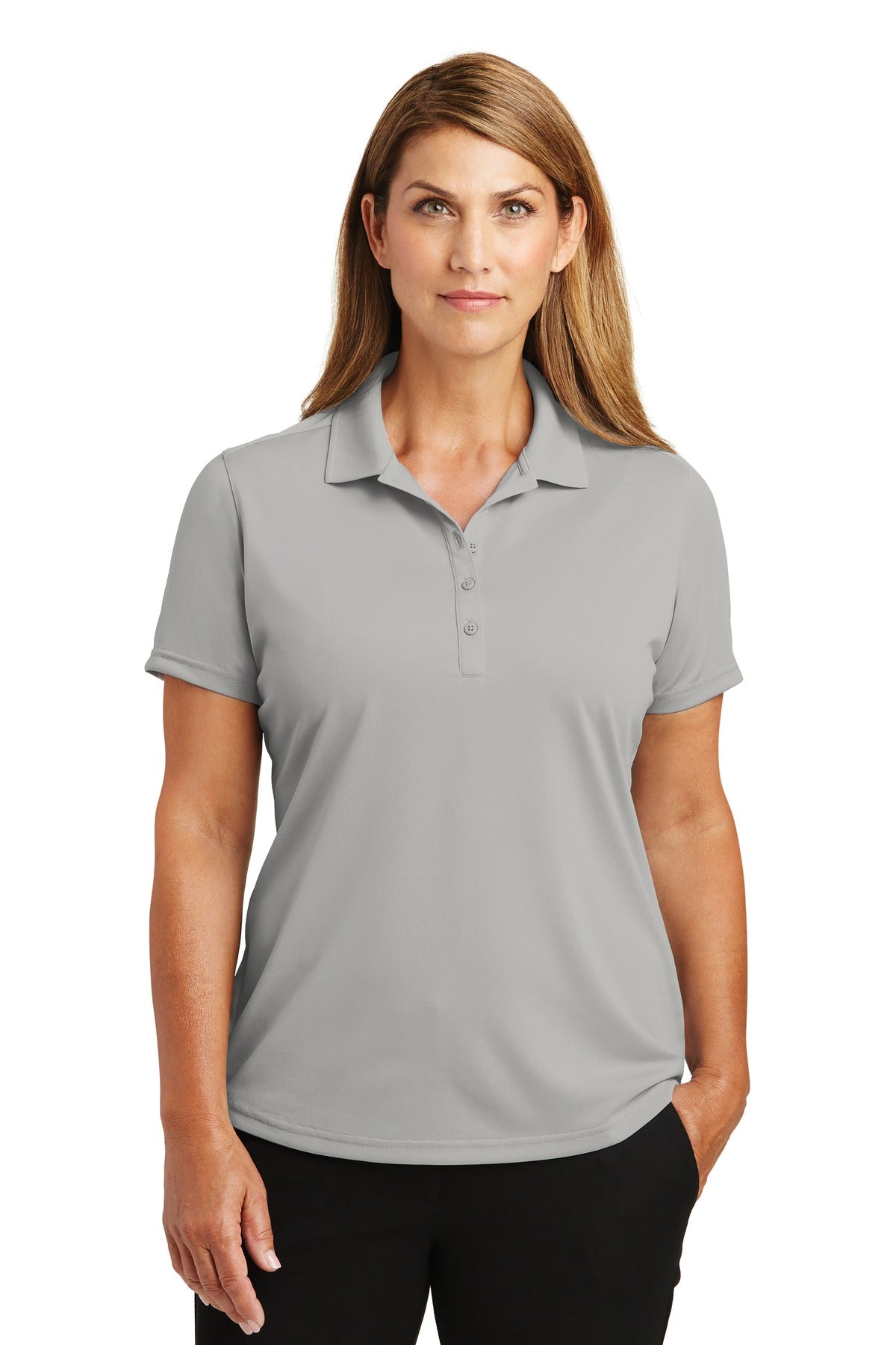 CornerStone Women's Select Lightweight Snag-Proof Polo. CS419 - Light Grey