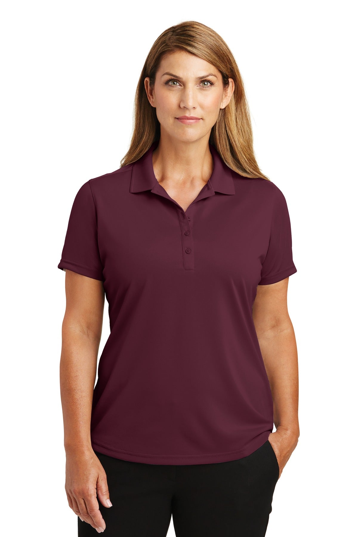 CornerStone Women's Select Lightweight Snag-Proof Polo. CS419 - Maroon