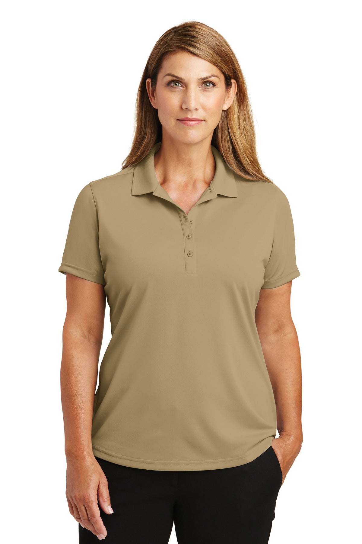 CornerStone Women's Select Lightweight Snag-Proof Polo. CS419 - Tan