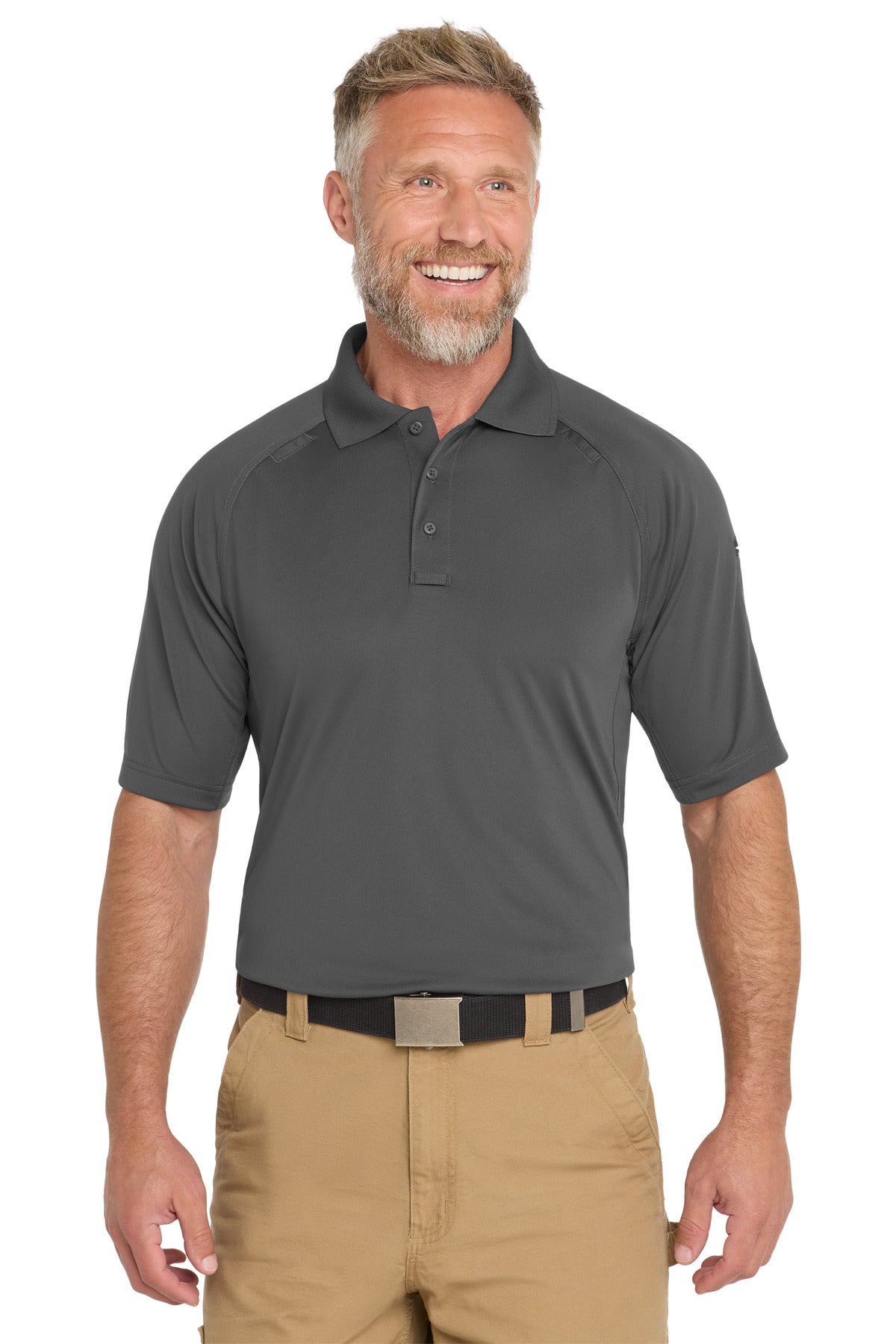 CornerStone  Select Lightweight Snag-Proof Tactical Polo. CS420 - Charcoal