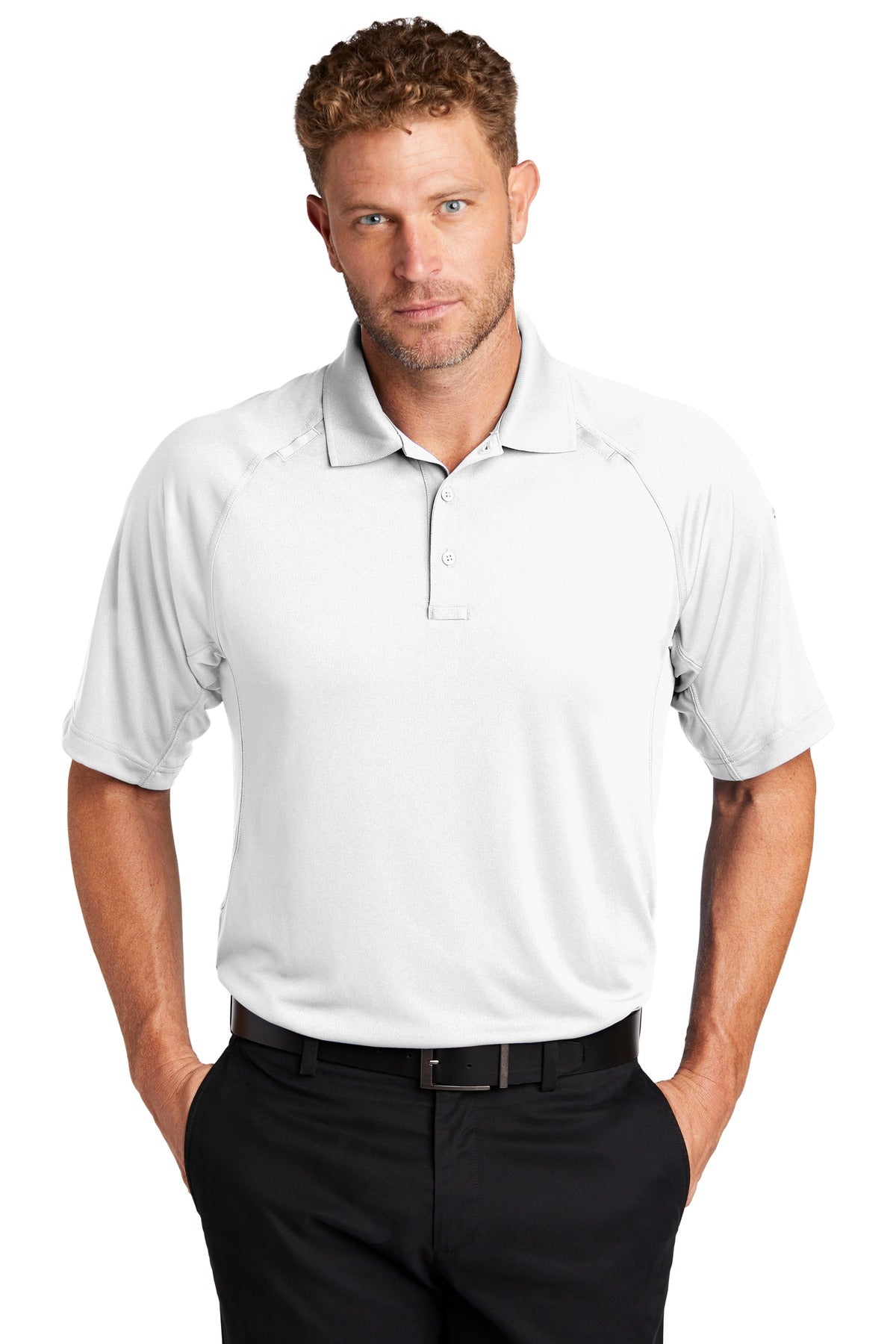 CornerStone  Select Lightweight Snag-Proof Tactical Polo. CS420 - White