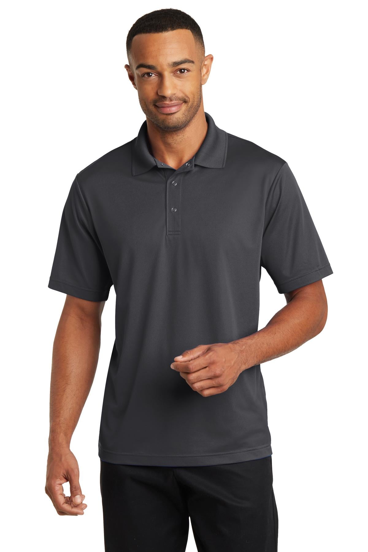 CornerStone Micropique Gripper Polo. CS421 - Iron Grey