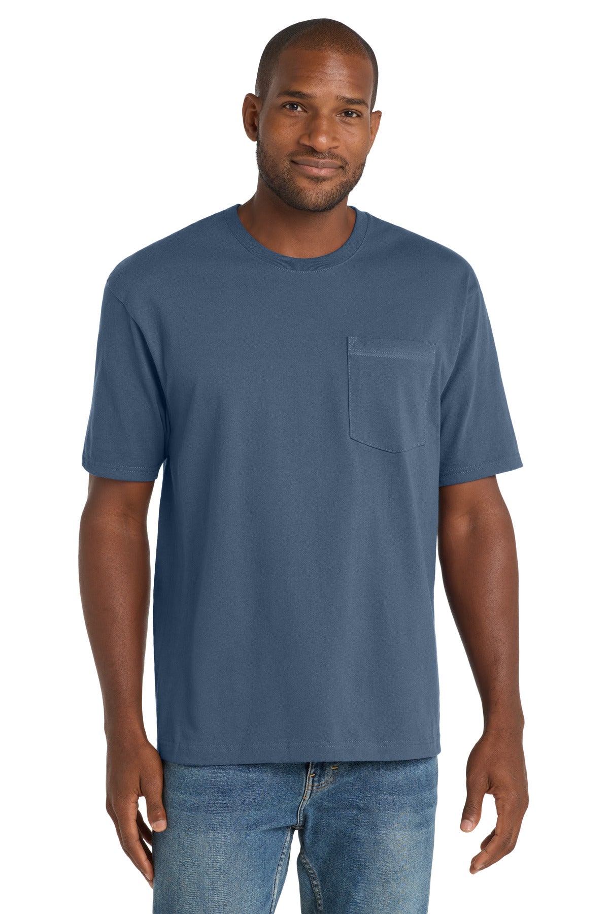 CornerStone  Workwear Pocket Tee CS430 - Regatta Blue