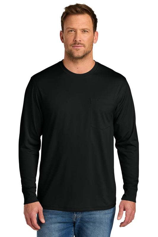 CornerStone Workwear Pro Long Sleeve Pocket Tee CS440LSP - Black