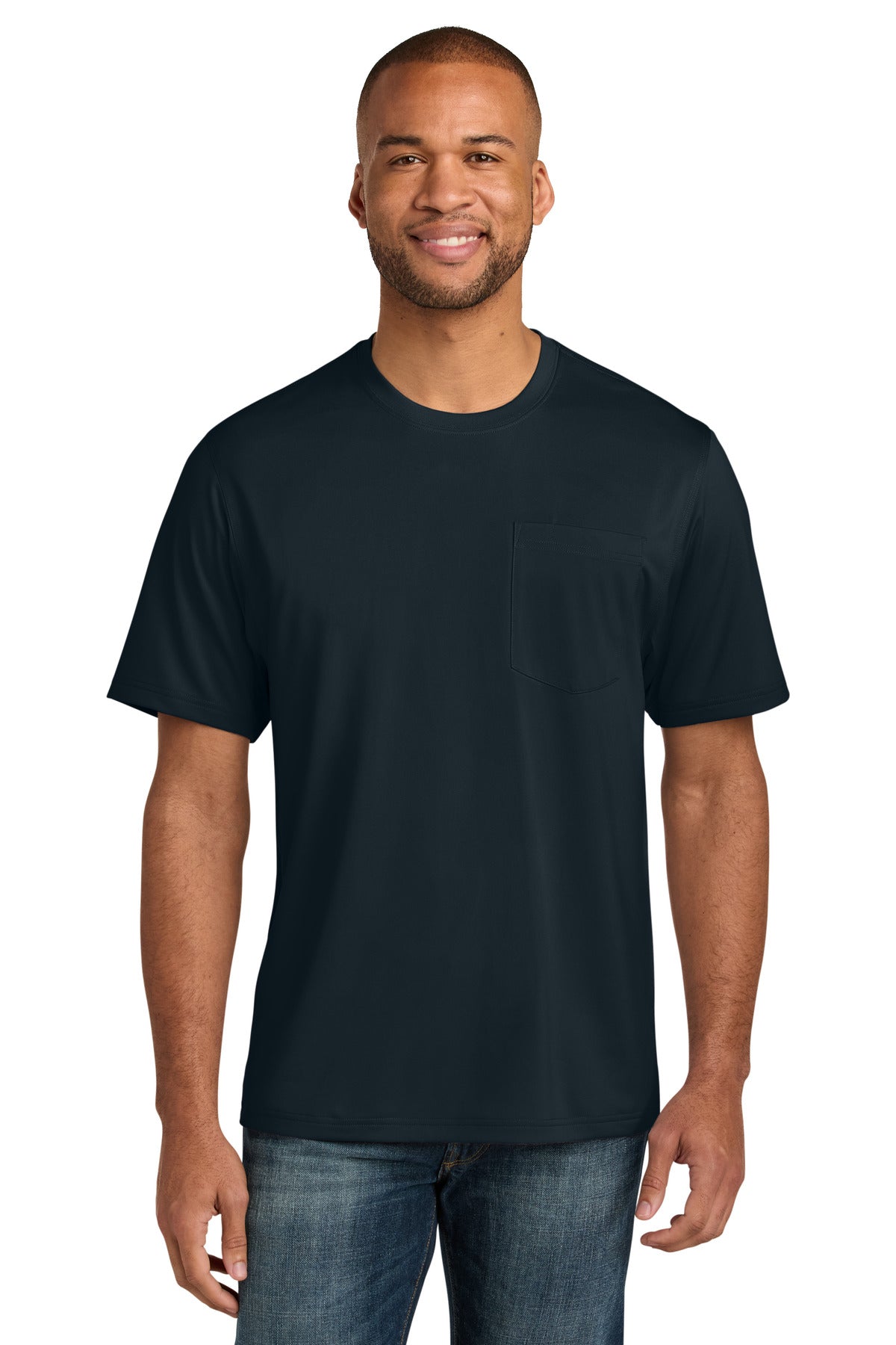 CornerStone Workwear Pro Short Sleeve Pocket Tee CS440P - Navy