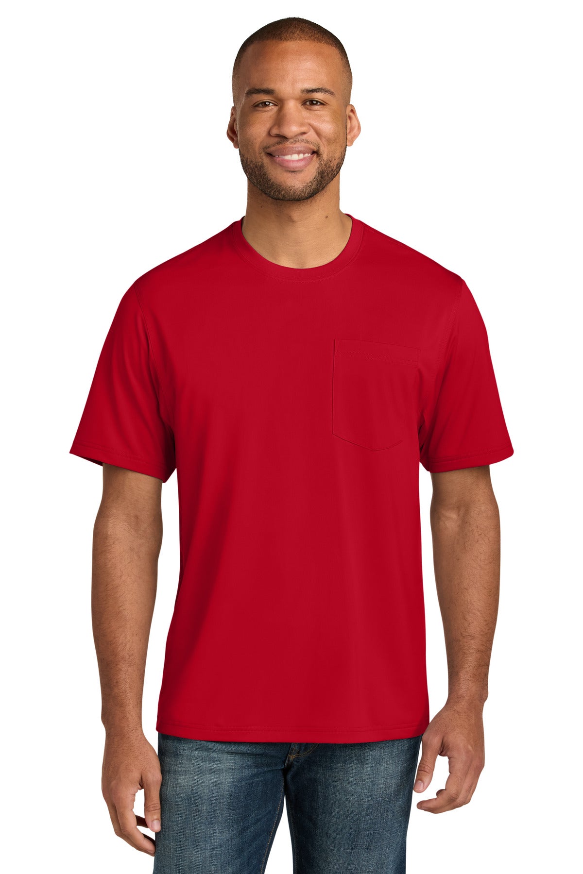 CornerStone Workwear Pro Short Sleeve Pocket Tee CS440P - Red