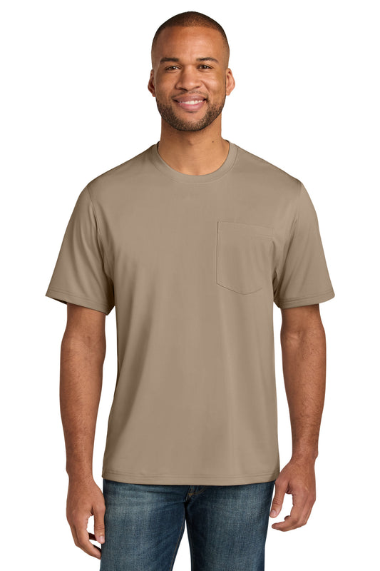 CornerStone Workwear Pro Short Sleeve Pocket Tee CS440P - Silver Tan
