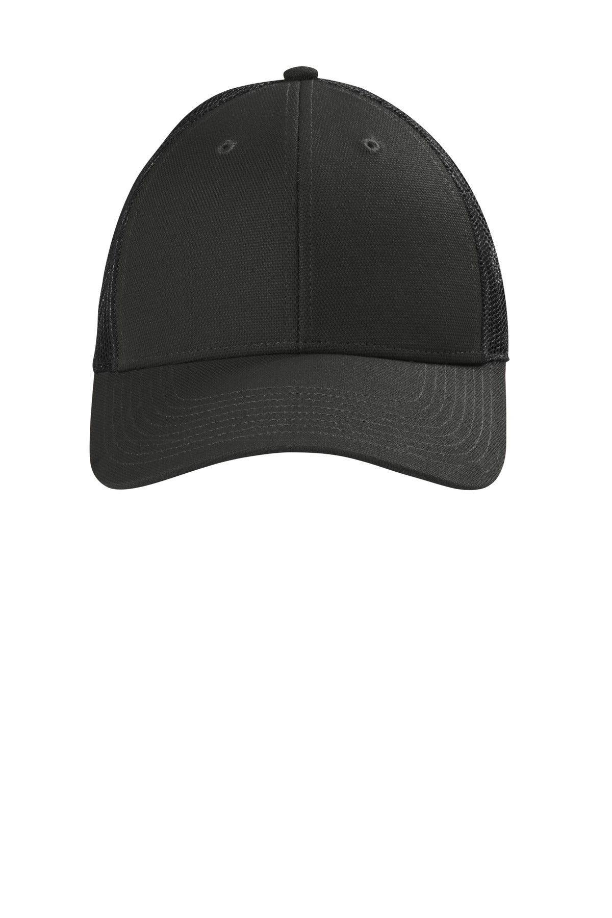 CornerStone  Canvas Mesh Back Cap. CS811 - Black