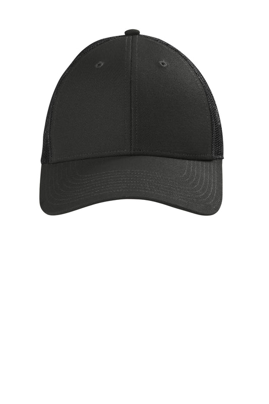 CornerStone  Canvas Mesh Back Cap. CS811 - Black