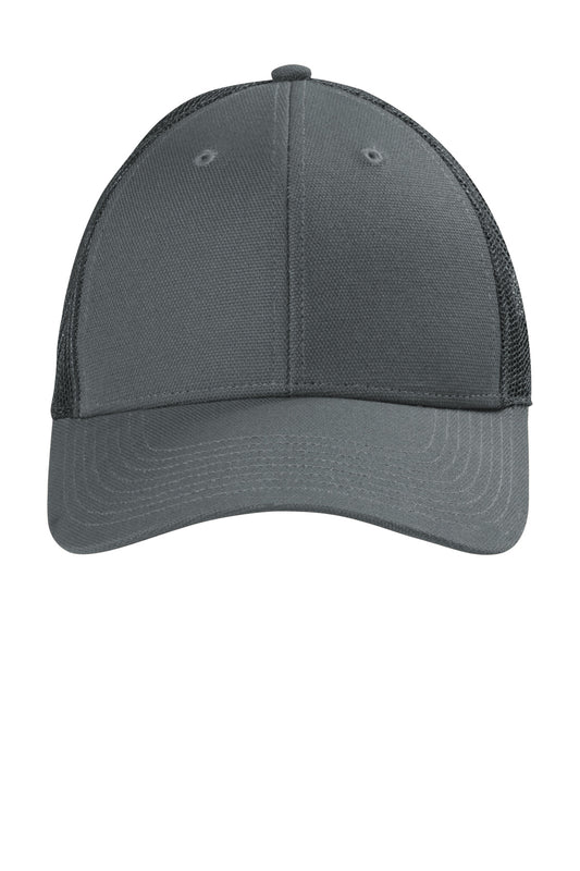 CornerStone  Canvas Mesh Back Cap. CS811 - Charcoal