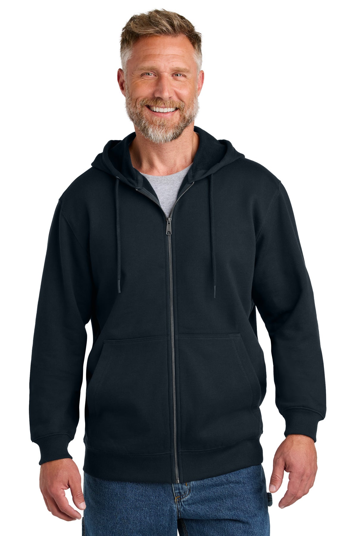 CornerStone Tough Fleece Full-Zip Hoodie CSF631 - Navy