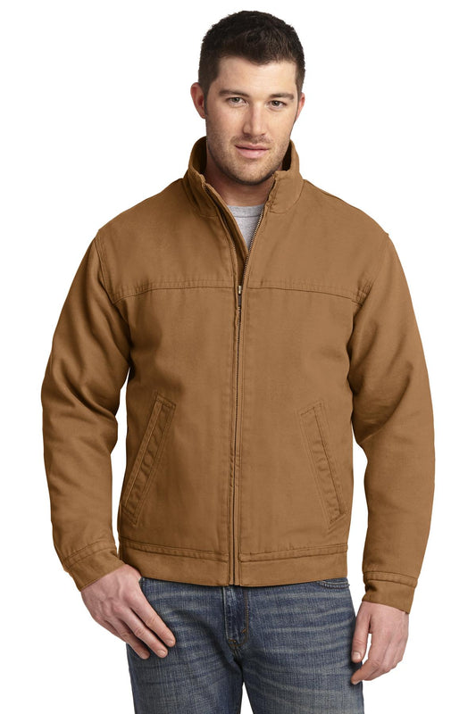 CornerStone Washed Duck Cloth Flannel-Lined Work Jacket. CSJ40 - Duck Brown