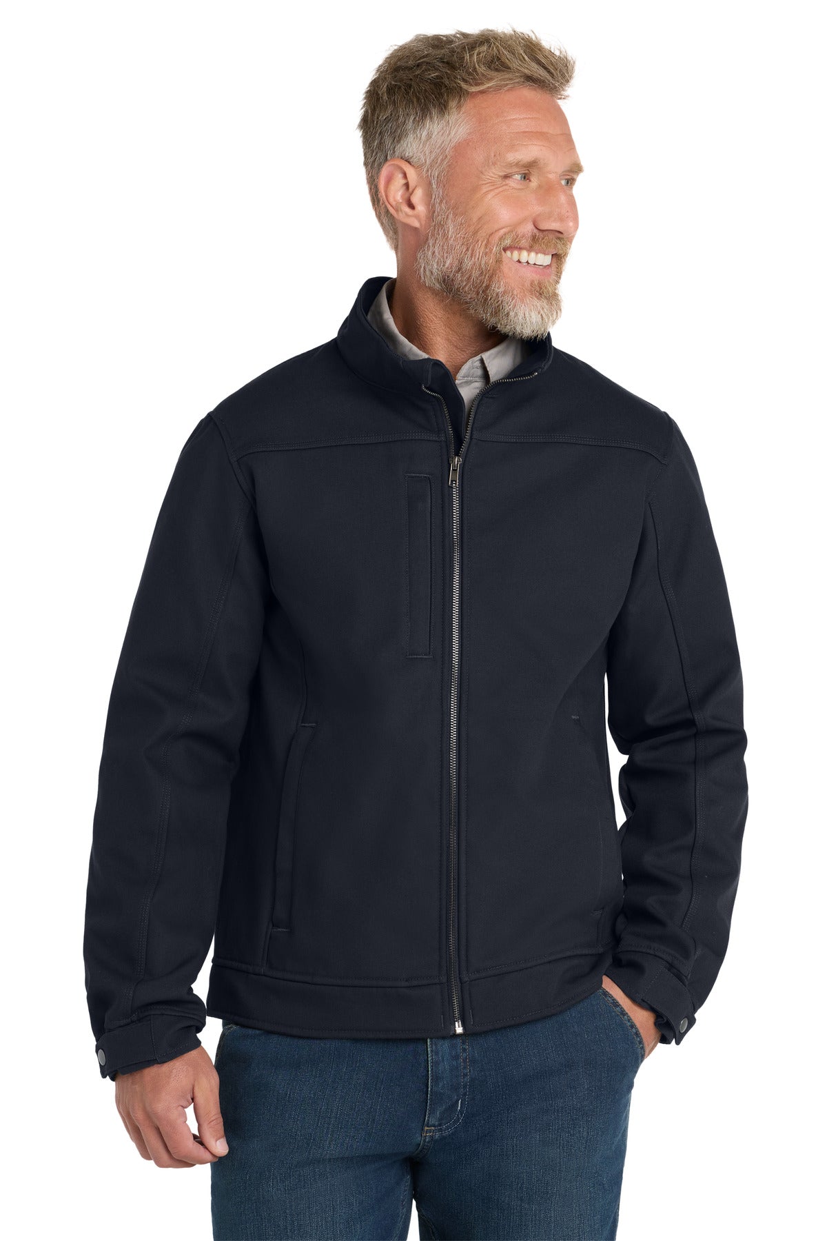 CornerStone Duck Bonded Soft Shell Jacket CSJ60 - Navy Blue