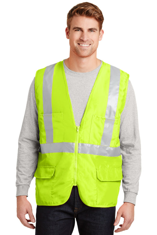 CornerStone - ANSI 107 Class 2 Mesh Back Safety Vest. CSV405 - Safety Yellow