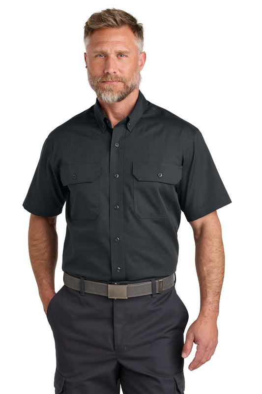 CornerStone Short Sleeve Select Ripstop Shirt CSW175 - Echo Steel